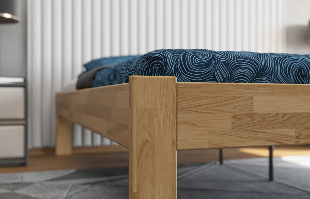 Posteľ Tema Futon 180x200 cm, šedý buk 6