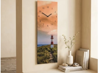 Nástenné hodiny Maják, 20x60 cm