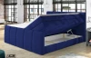 Posteľ boxspring Fresco 180x200 cm, modrá látka