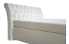 Posteľ boxspring Agnes 180x200 cm, krémová látka